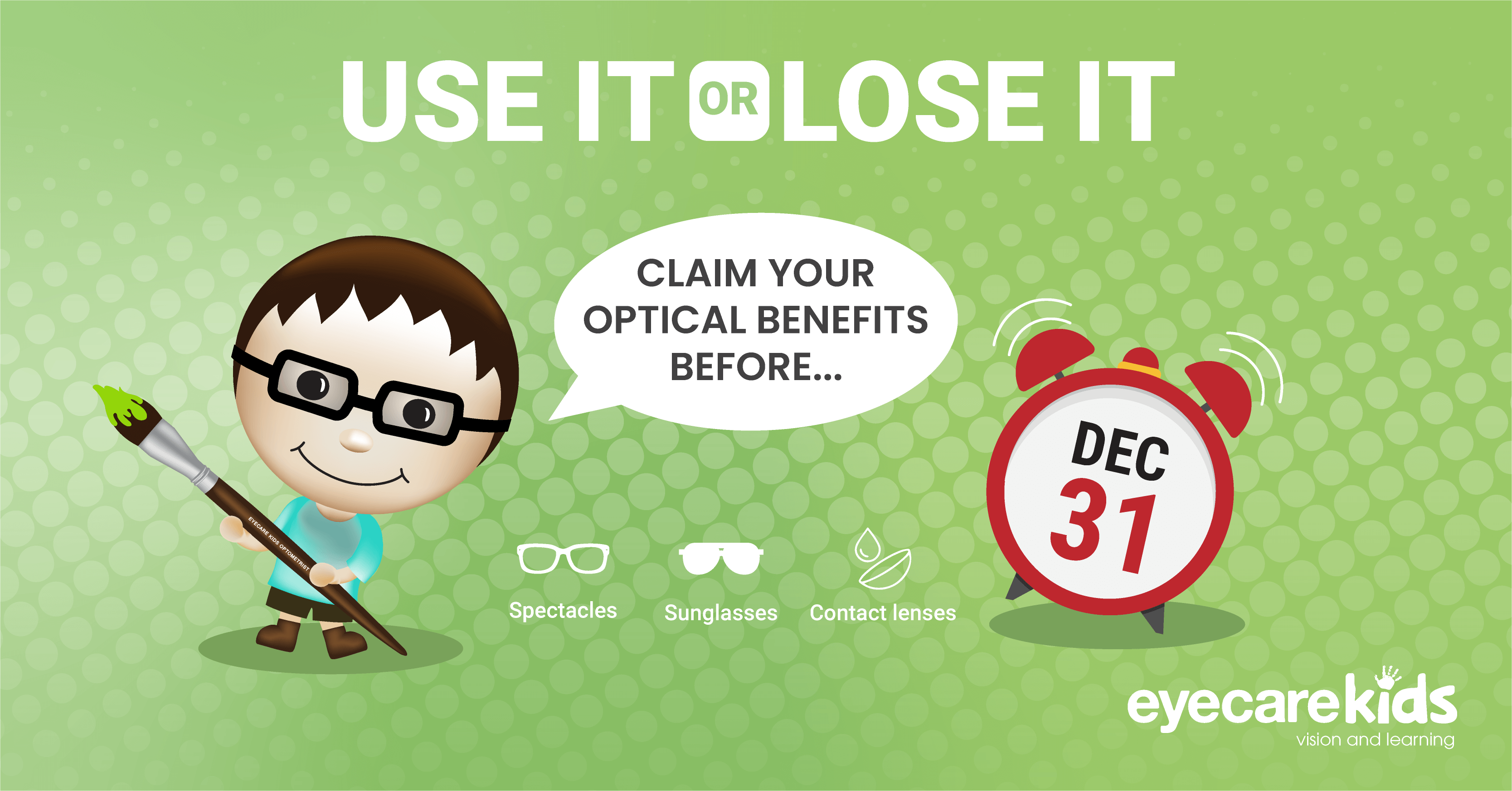 Claim Unused Optical Extras before they Expire! Eyecare Kids