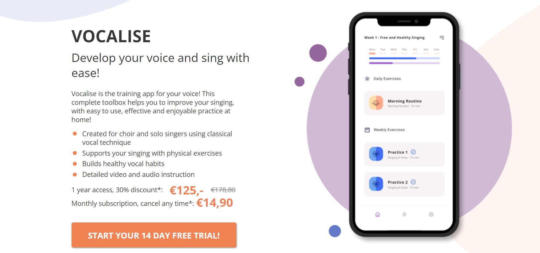 Vocalise Holistic Voice Training App