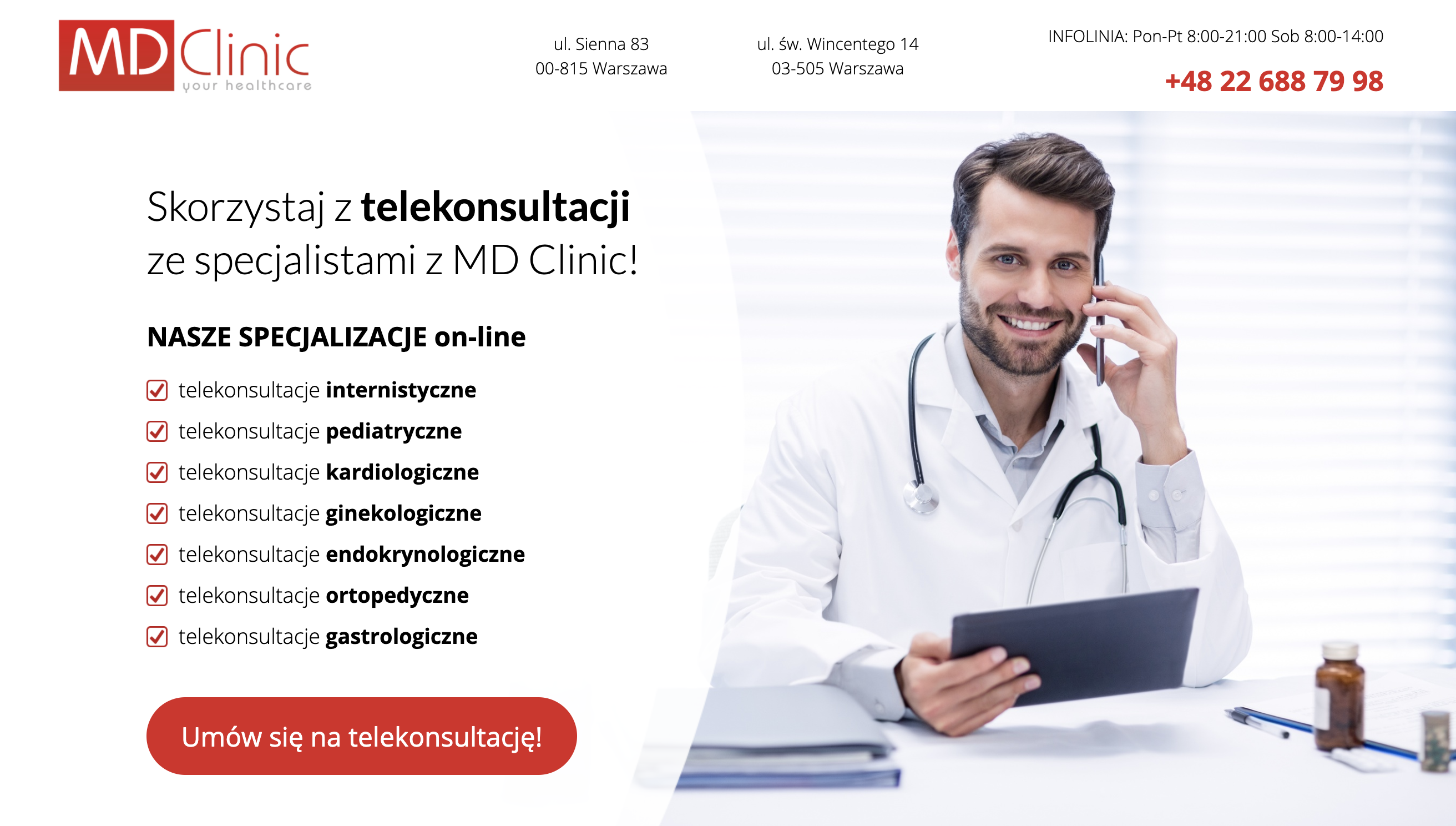Telekonsultacje MD Clinic