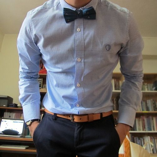 camicia vichy e papillon
