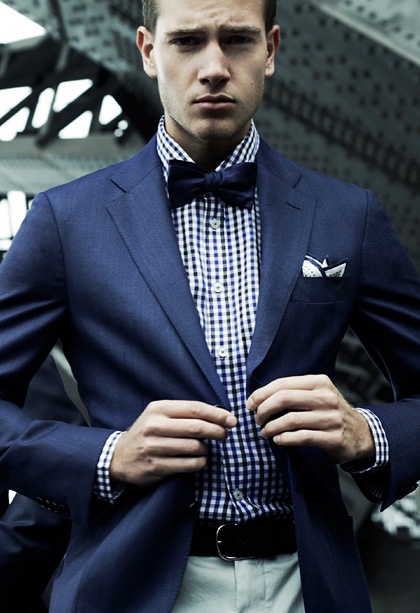 camicia vichy e papillon