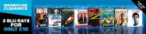 3 Blu-Ray Titles for £8.99 (using code)