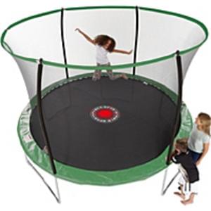 Sportspower 10 ft Quad Lok Trampoline with Easi Store Enclosure and Flash Zone