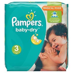 Pampers Nappies (198 Pack) for £5.65 at Amazon