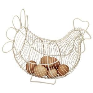 Rustic wire LARGE chicken egg basket