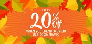 UP TO 20% OFF When you Spend Over £10 @ The Works