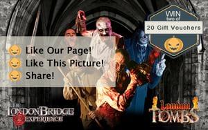 10 Pairs of London Bridge Experience & Tombs Gift Vouchers