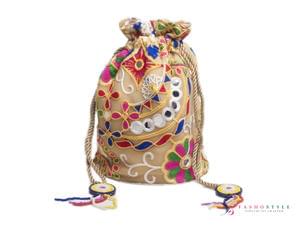 Further Reduction - Vintage look embroidered hand clutch bag on sale!!