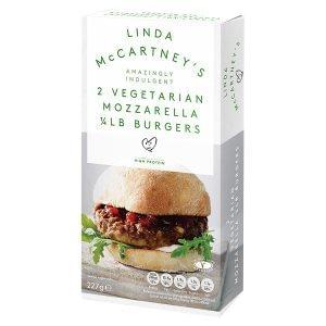 Linda McCartney Mozzarella Vegetarian Burgers £1.25