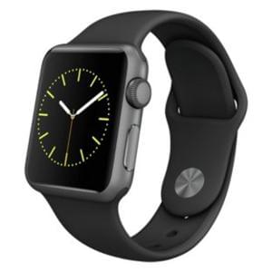 Apple Watch Sport Discount 38mm Space Grey Case and Black Band.