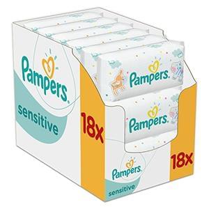 Pampers Sensitive Baby Wipes - Pack of 18 (Total 1008 Wipe