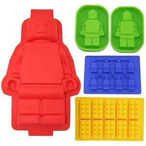 Parents... LEGO that won't hurt your feet!! Set of Cake Moulds & Ice Trays