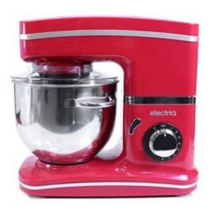 ElectriQ 5.2 Litre Kitchen Stand Mixer 1500w Red with Attachments