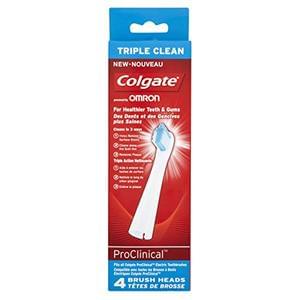 AMAZON DEAL Colgate ProClinical Triple Toothbrush Heads x 4.