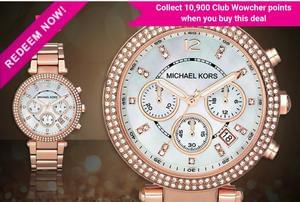 Gorgeous Rose Gold Ladies Michael Kors Parker Watch