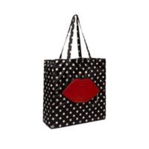 Discount Lulu Guinness Polka Dot Lip Foldaway Shopper Save £20 @ Very
