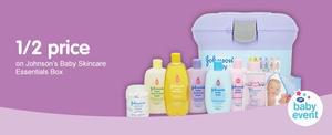 BOOTS *ONLINE ONLY* DEAL. Johnson's Baby Skincare Essentials HALF PRICE