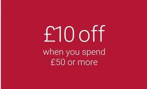 Get £10 off when you spend £50 or more!
