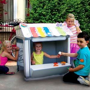 Colour In Cardboard Shop Playhouse Half Price