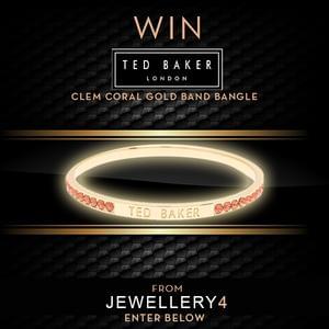 Win a Ted Baker Clem Coral Gold Band Bangle