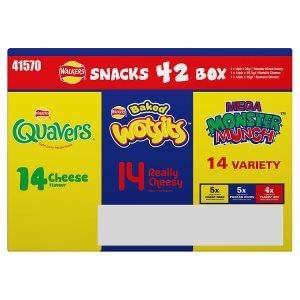 Walkers Snacks Mixed 42 Box Less Than 10p per pkt @ Iceland