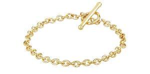 Discount 9ct Gold Oval Belcher T-Bar Bracelet Save A Massive £129.99 @ Argos