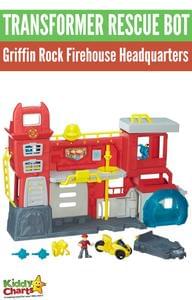 Win Transformer Rescue Bot Griffin Rock Firehouse Headquarters playset