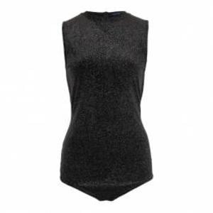 French Connection Black Sparkly Body Top