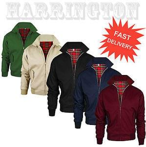 Harrington Jacket Mens Classic Retro Scooter 1970 S Vintage Bomber Mod Coat Top