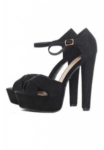 Save over £30 on these Chunky Faux Suede Heels at AX Paris