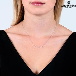 White Gold and Diamond Necklace