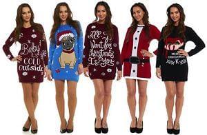 Christmas Knitted Jumper Dresses (Free Delivery)