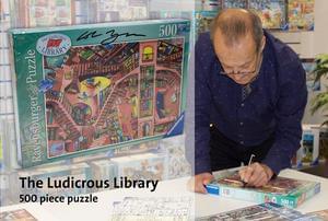Signed copy of Colin Thompson's The Ludicrous Library (Puzzle)