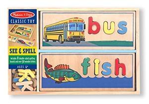 Melissa & Doug See & Spell Wooden Educational Toy