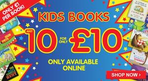10 popular kids books for £10 - save £3-£5 / book!