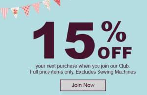 Hobbycraft - 15% off next purchase