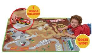Less than half price. Hot wheels playmat & car
