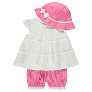 3 Piece Top, Bloomer And Hat Set Half Price Free C+C