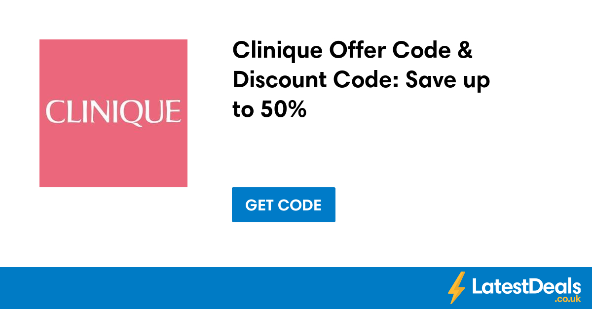 Clinique coupon codes online