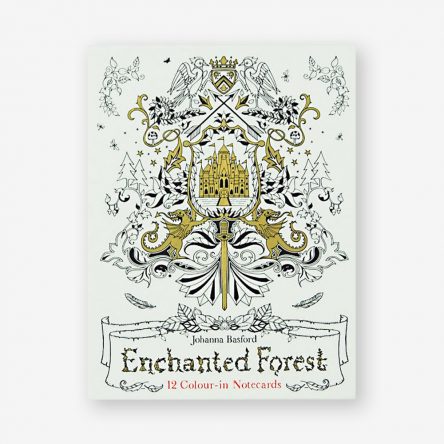 Enchanted Forest: 12 Colour-in Notecards