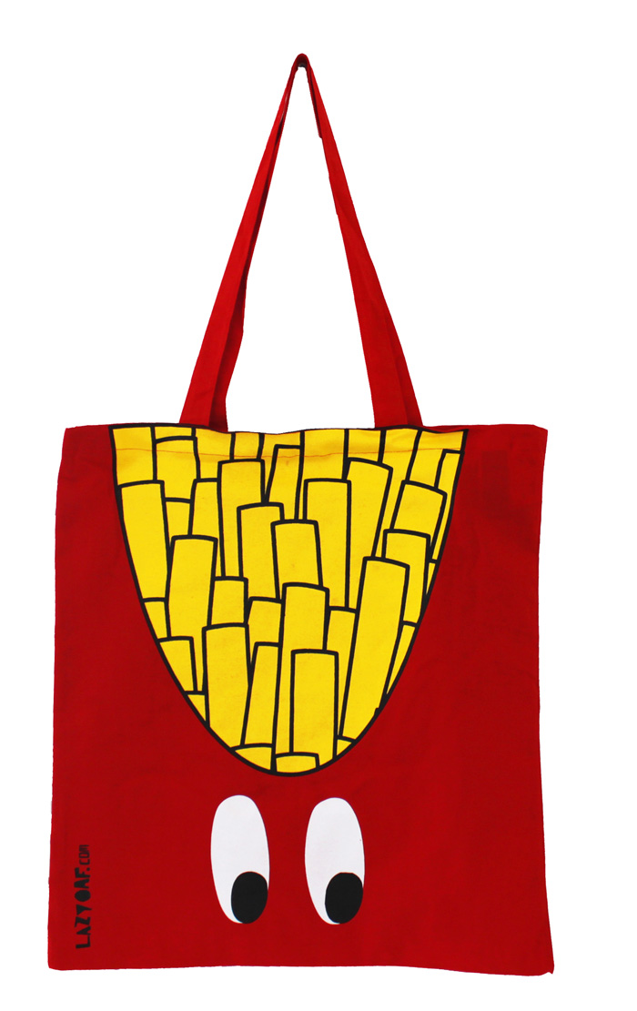 french fries tote bag