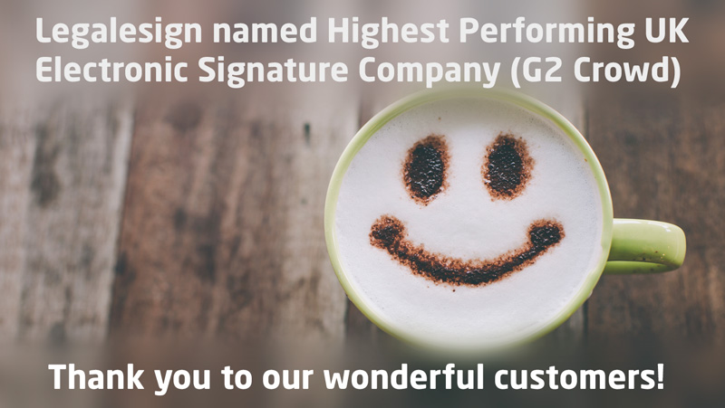Legalesign named one of highest performing electronic signature softwares