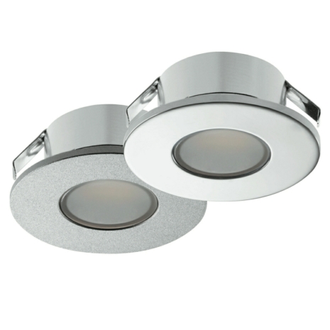 led recessed finish round chrome silver 12v loox downlight 2022 cabinet lighting hafele under