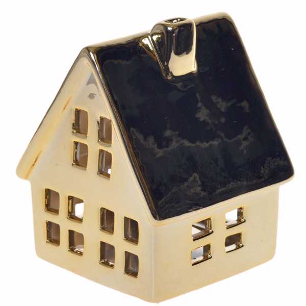Домик декоративный. Золото