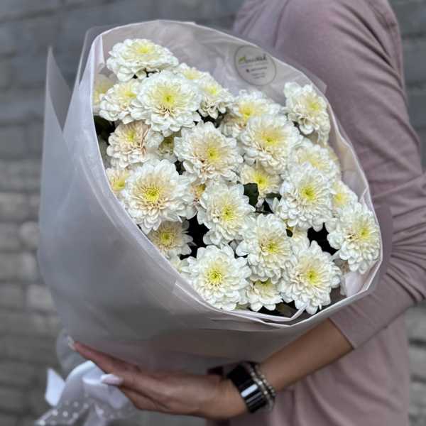 Шикарный букет их хризантемы Пастела Пинк Шикарный букет их хризантемы Пастела Пинк