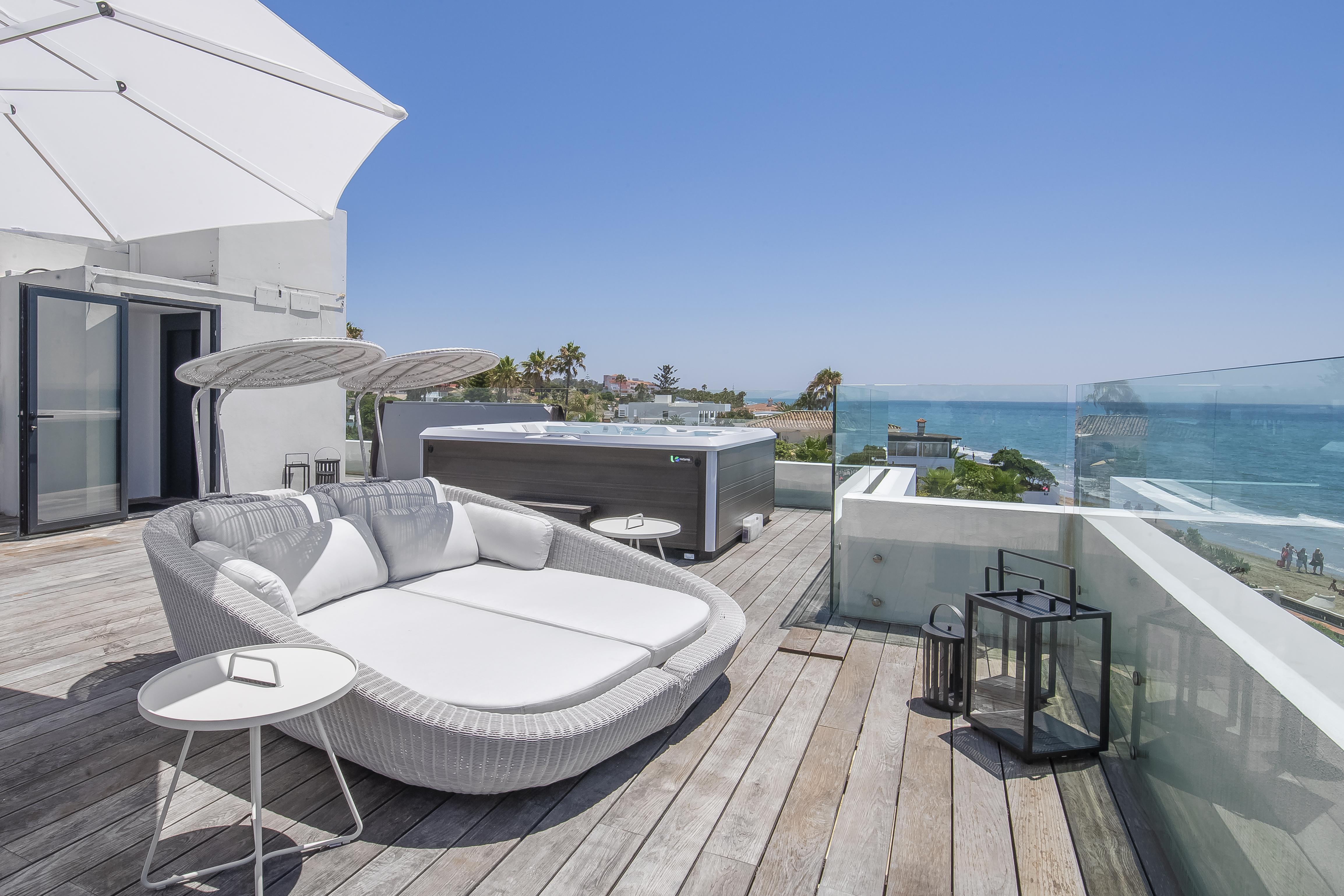 Costabella Beachfront, Villa available for Holiday Rental in Las Chapas, Marbella, Spain