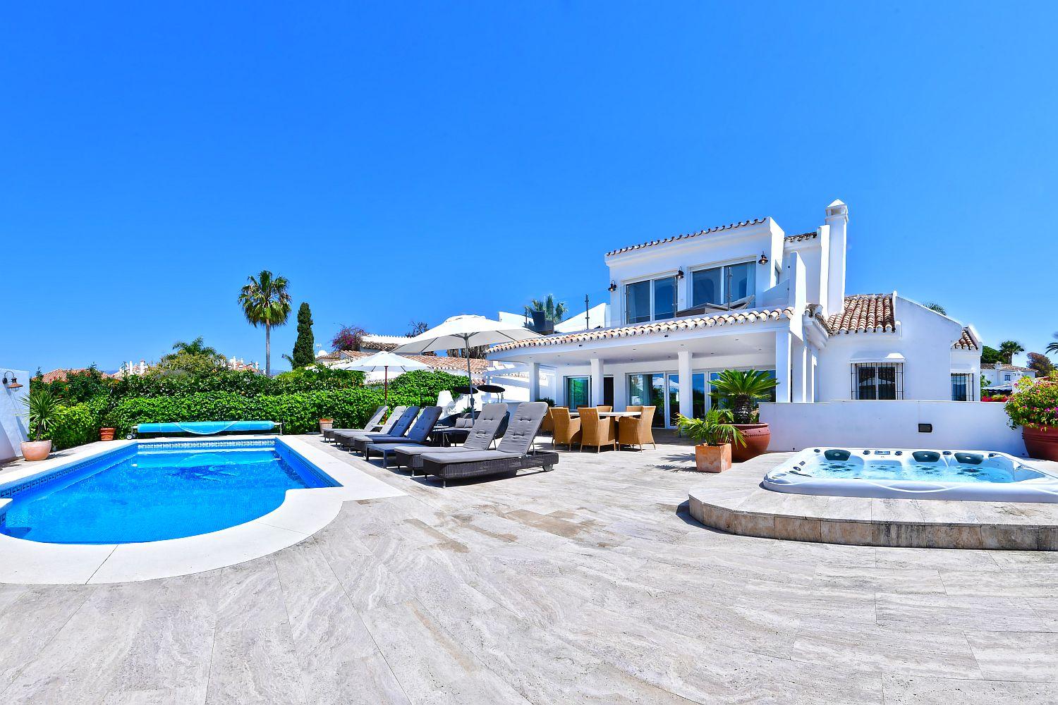 Villa Oriana, Villa available for Holiday Rental in Las Chapas, Marbella, Spain