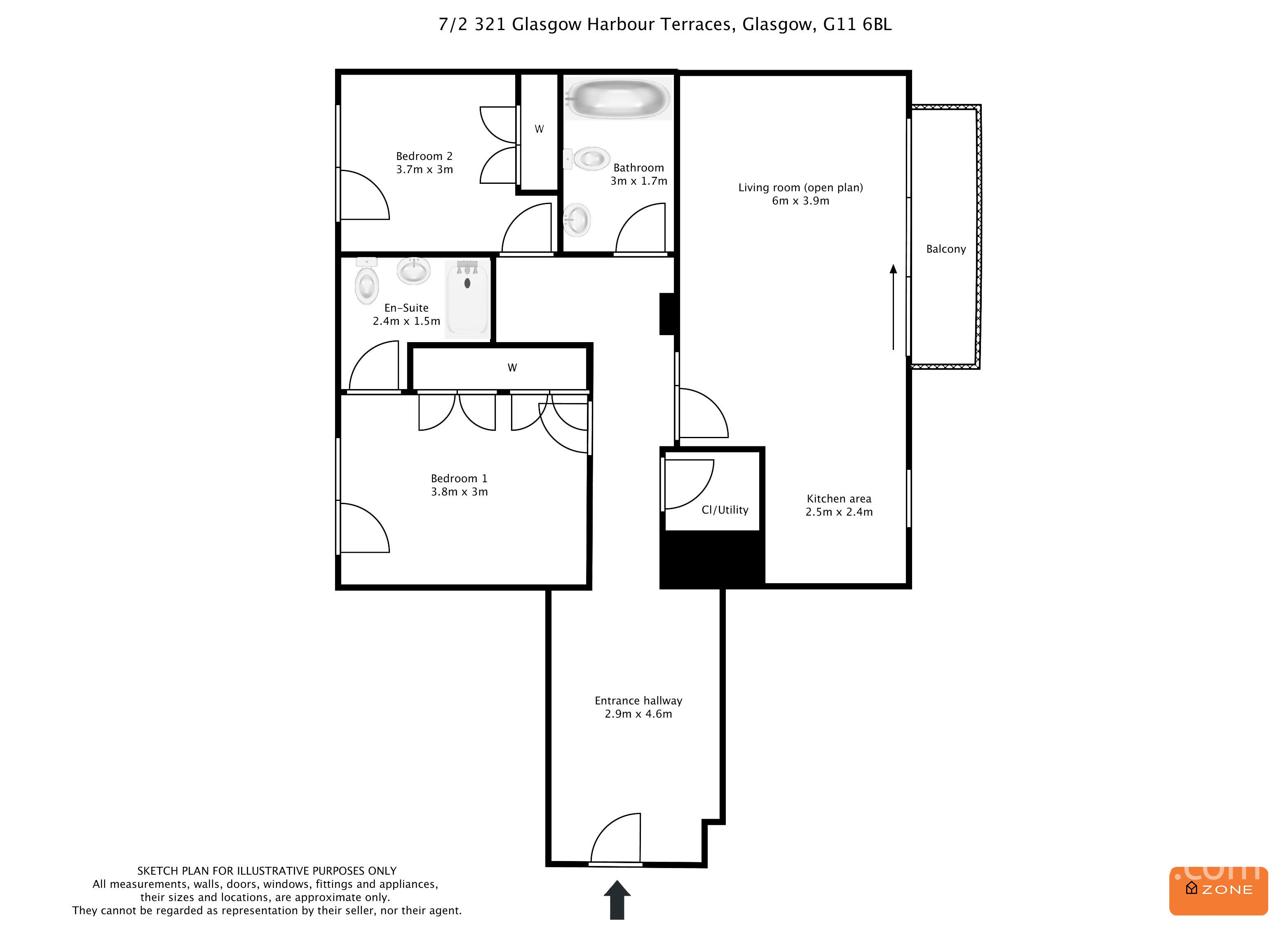 Property to rent in Glasgow Harbour Terraces, Glasgow, G11 6BH