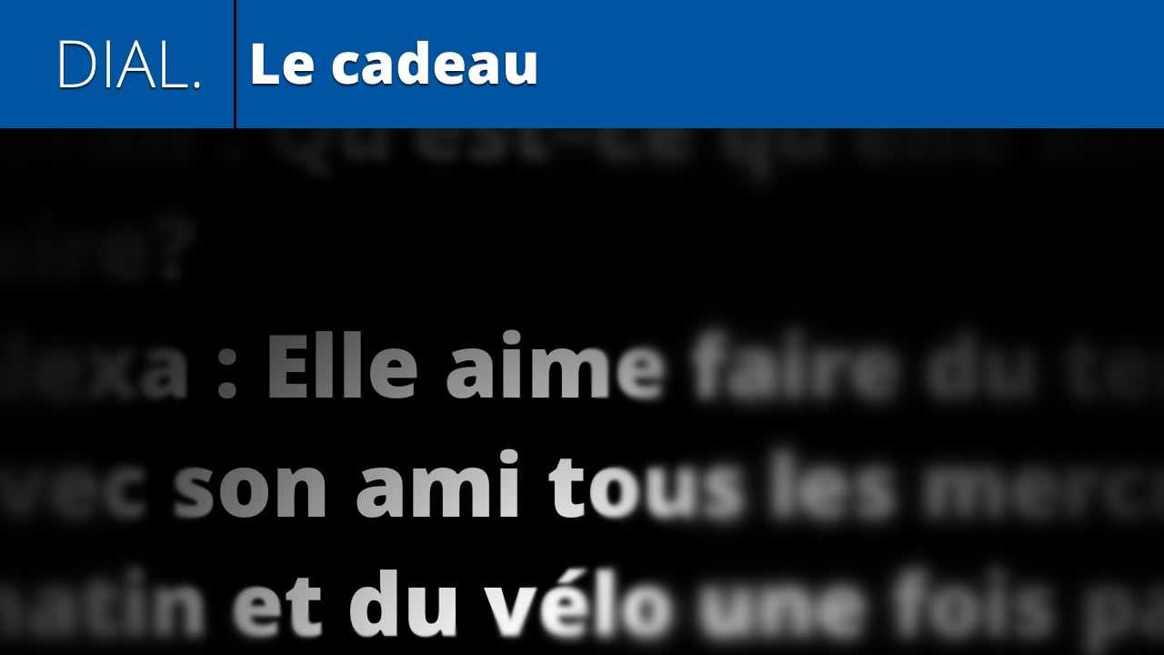 Le cadeau (dialogue lesson 16)
