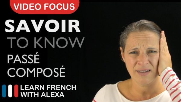 Savoir (to know) - French verb past tense